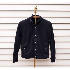 Lauren Ralph Lauren Navy Blue Mock Neck Jacket